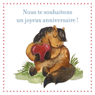 Poney câlin pour un anniversaire chaleureux